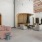 Resident lounge with indoor fireplace