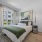 Spacious bedroom with courtyard view